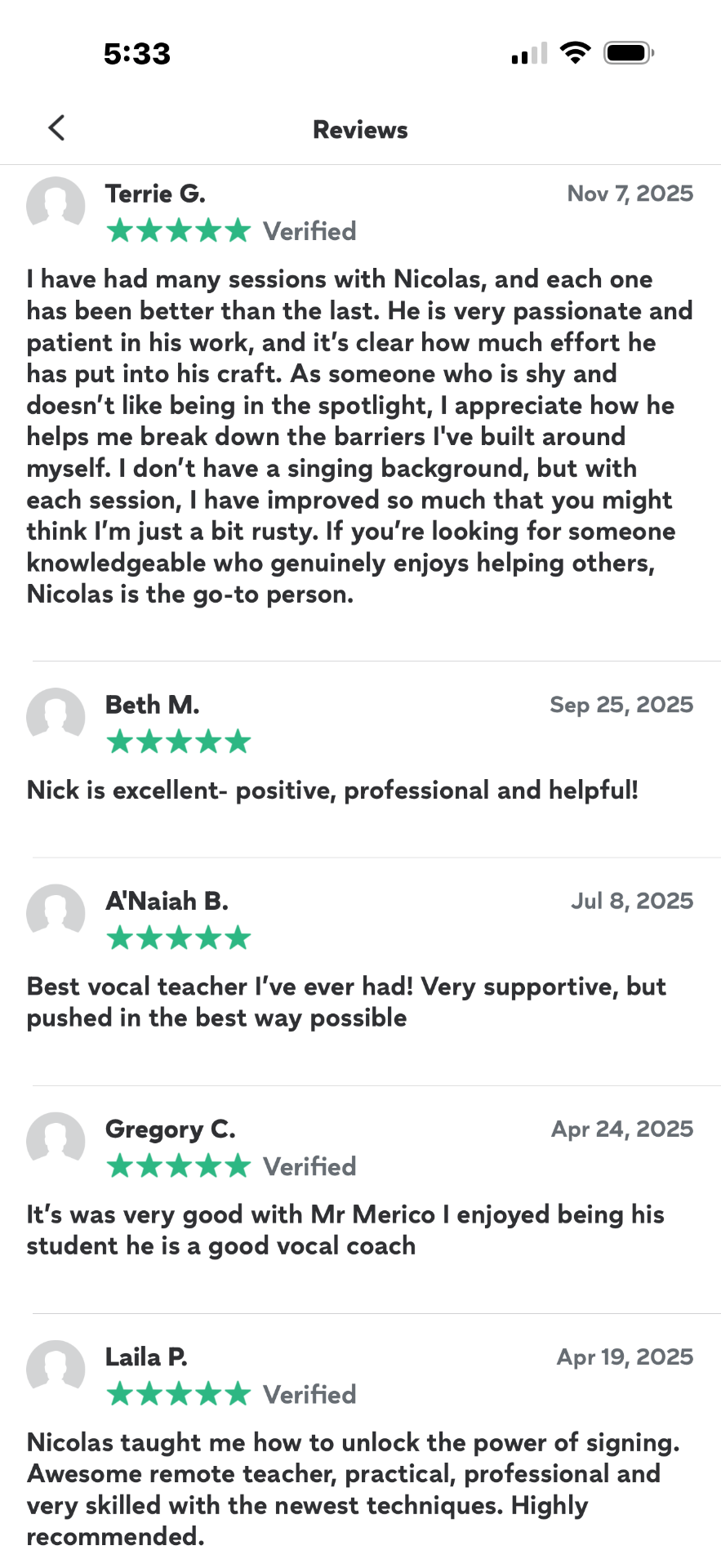 Student testimonial 3