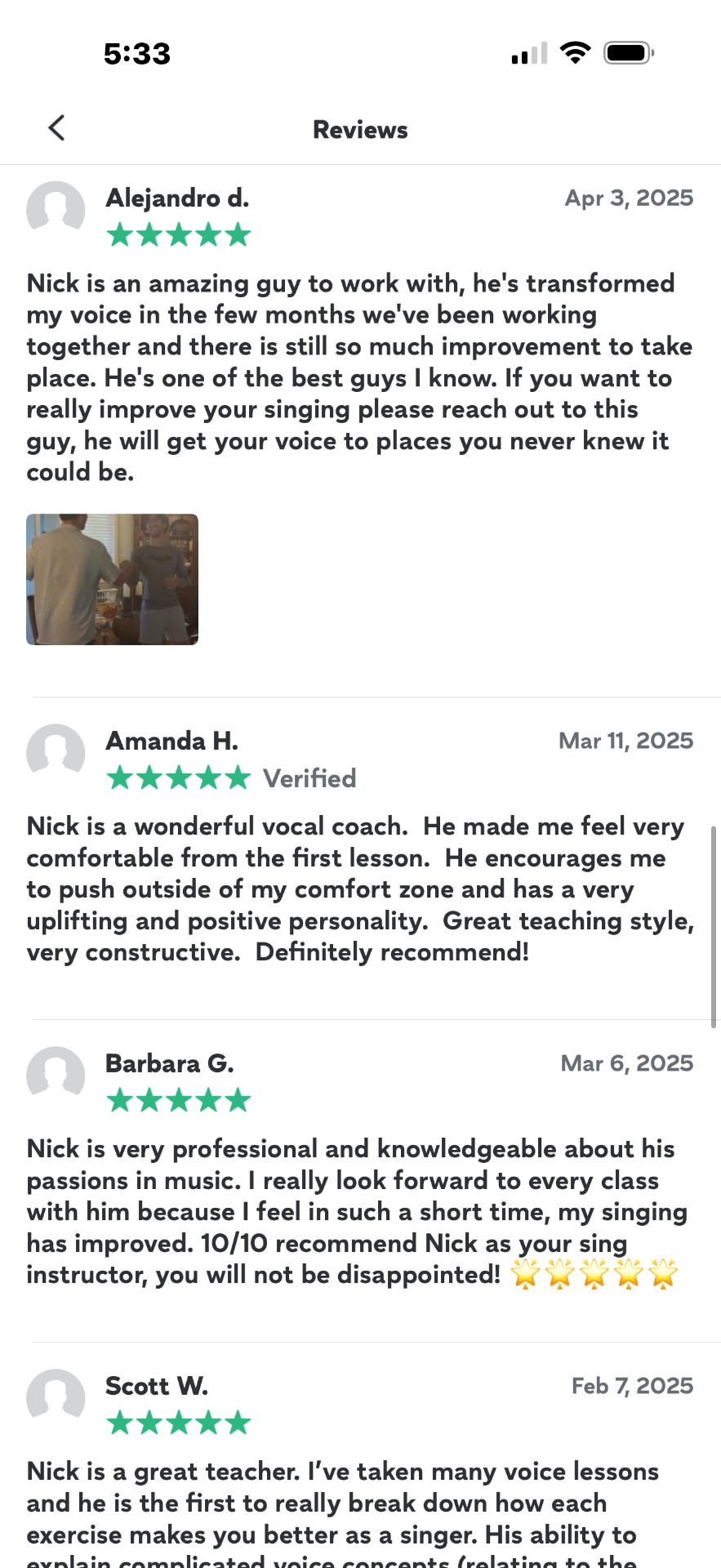 Student testimonial 5